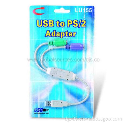 USB to PS/2 Cable, Provides Solutions for PCs, Used to Connect Keyboards and Mouse